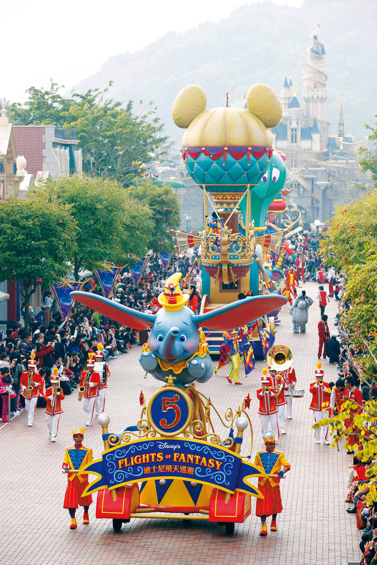 香港迪士尼飞天巡游图片